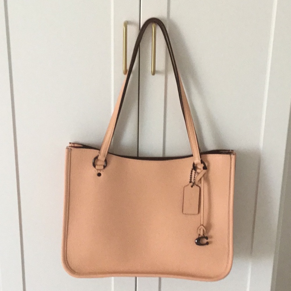 Peach Coach Tote Bag